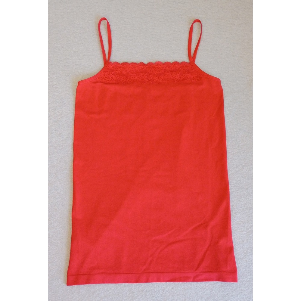 The Limited Red Lace Trim Camisole Women's Medium Spaghetti Strap Tank Top EUC